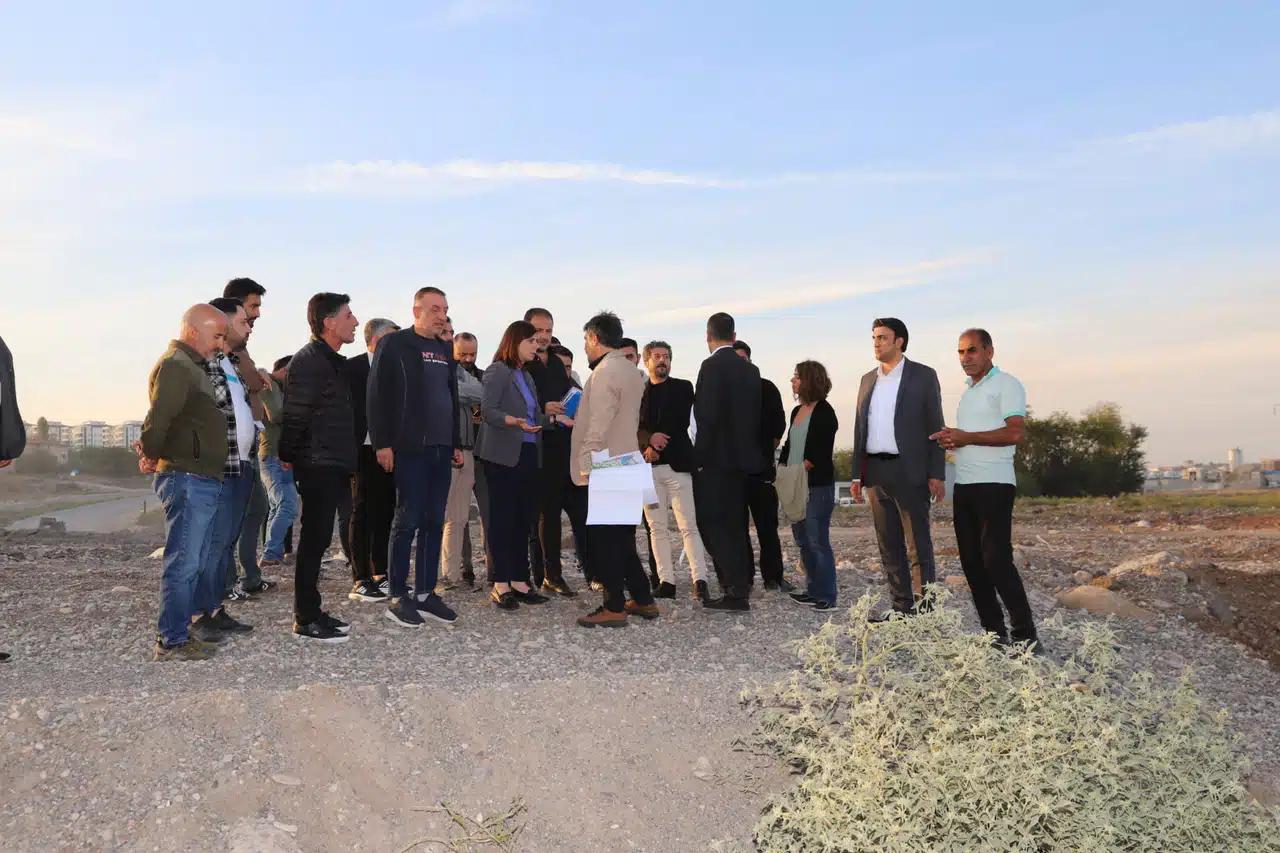 DBB Eş Başkanları Bucak ve Hatun’dan yapımı süren bulvarlarda inceleme