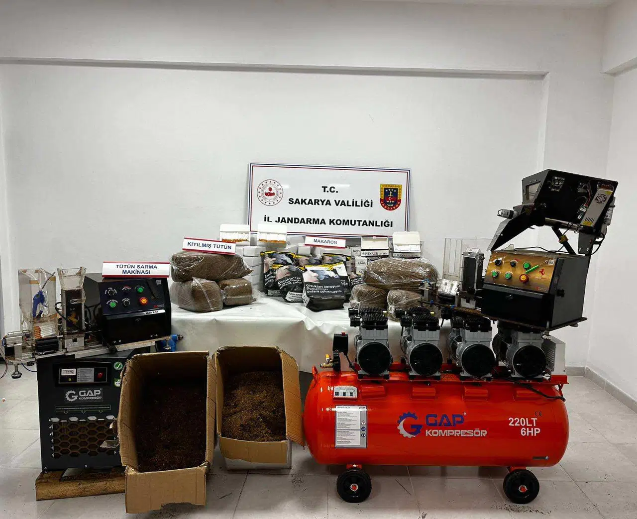 Sakarya'da kaçakçılık operasyonu