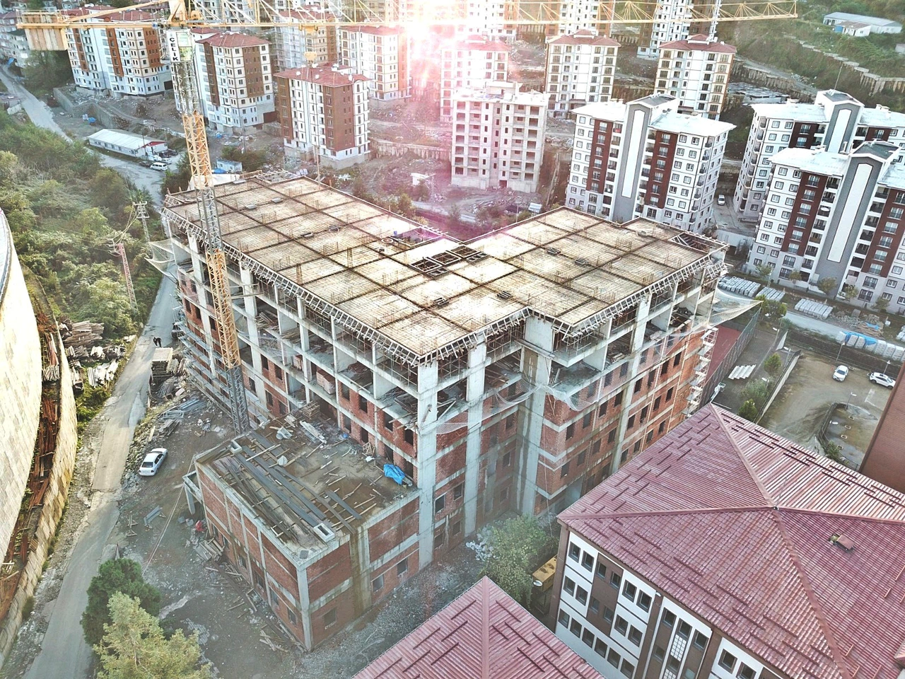 Yeni yurt binası öğrencilere kapılarını açmaya hazırlanıyor