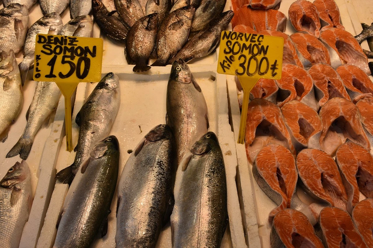 Trabzon Balık Tezgahlarında Somon ve Alabalık Çeşitliliği