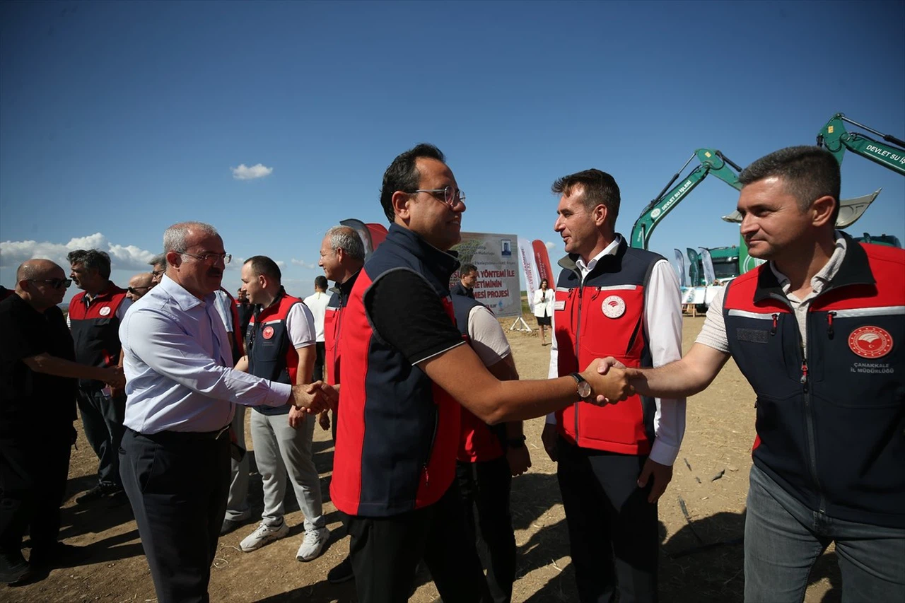 Çanakkale'de Çeltik Hasadı Tarla Günü Etkinliği