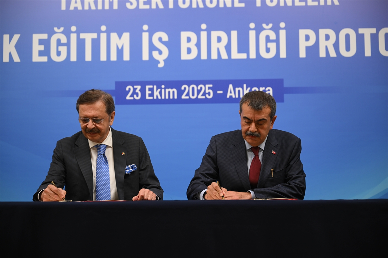 MEB ve TOBB arasında "tarım sektörüne yönelik" işbirliği protokolü imzalandı