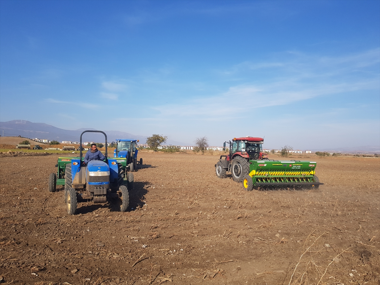 Gaziantep'teki İslahiye Ovası'nda buğday ekimine başlandı