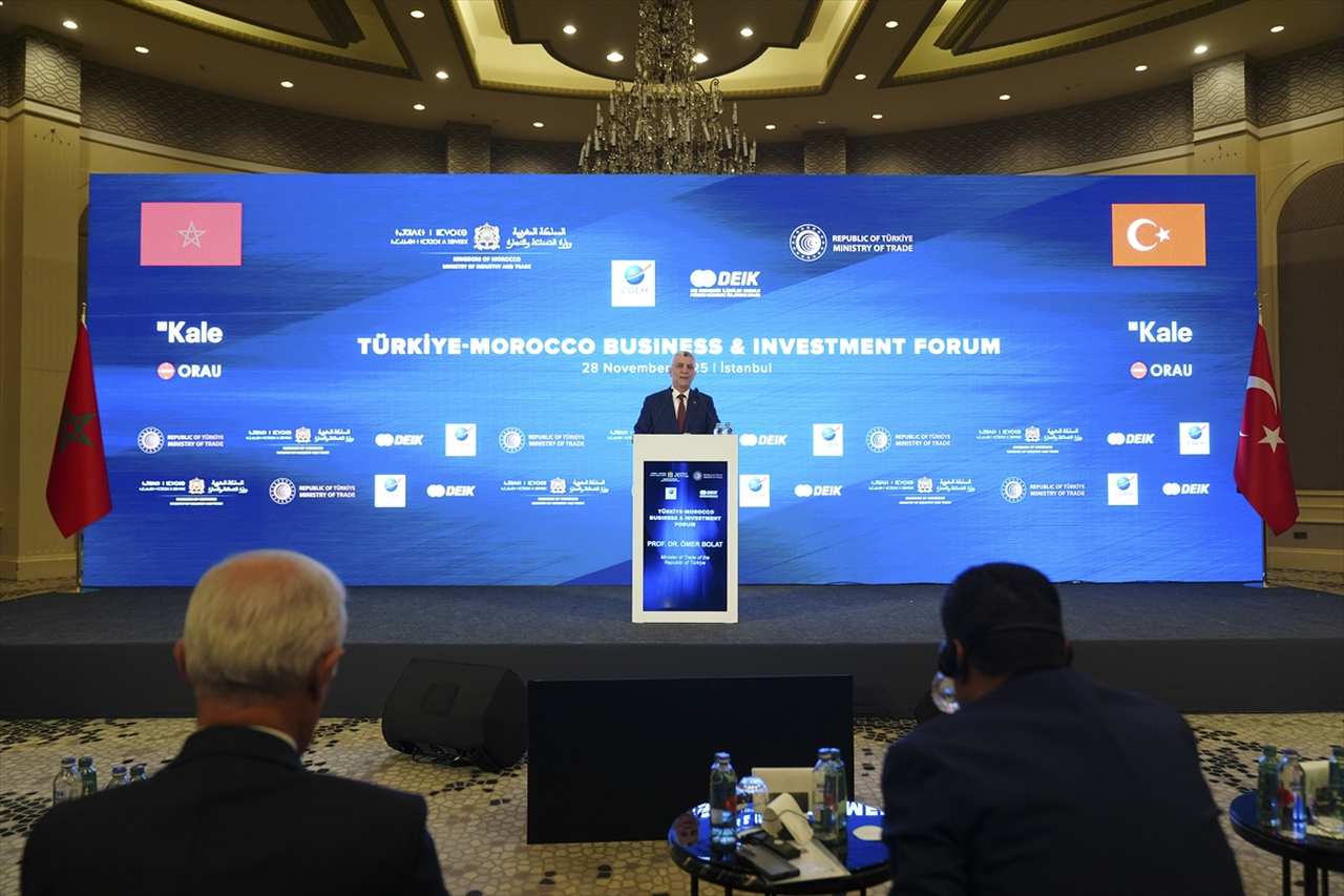 Ticaret Bakanı Ömer Bolat, Türkiye-Fas İş ve Yatırım Forumu'nda konuştu