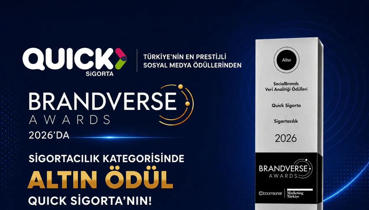 Brandverse Awards 2026: Sigorta sektörünün dijital lideri Quick Sigorta