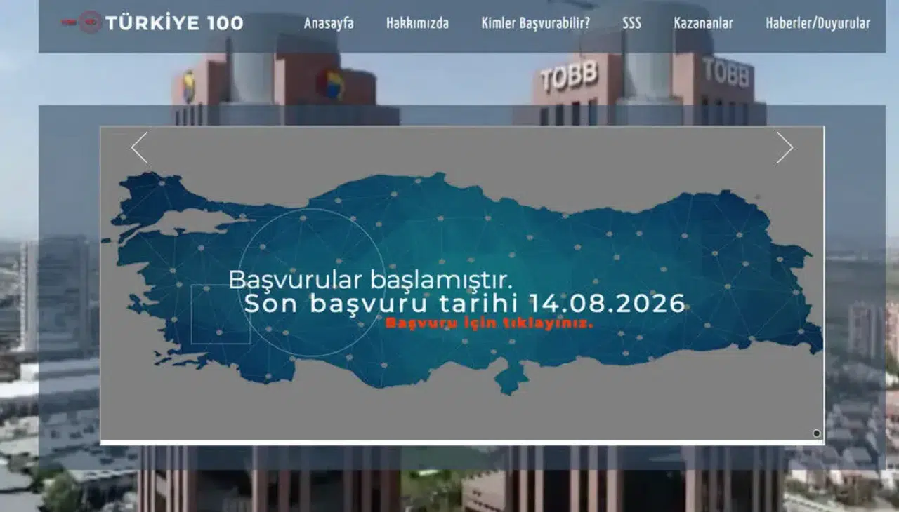 Türkiye 100 Programı başvurularında detaylar netleşti
