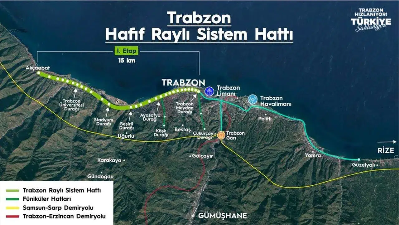 Trabzon'da raylı sistemin temeli eylül ayında atılıyor