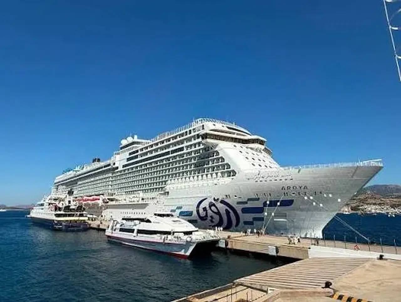 Bodrum'a gelen 3 kruvaziyer gemisine 293 turist katıldı