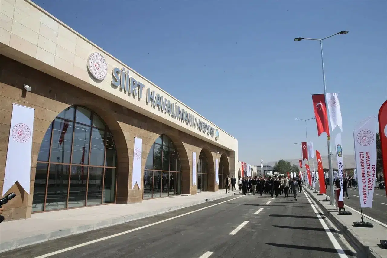 Siirt Havalimanı'nın yolcu kapasitesi 250 bine yükseldi