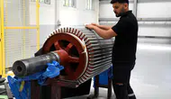 Aksaray'da üretilen rüzgar türbini motorları, Çin'e ihraç ediliyor