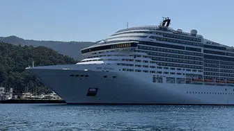 Marmaris'e MSC Divina kruvaziyeriyle 4 bin 249 turist geldi