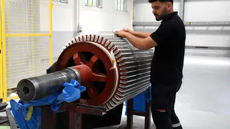 Aksaray'da üretilen rüzgar türbini motorları, Çin'e ihraç ediliyor
