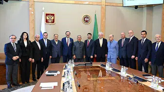 Tataristan, TOBB Başkanı Hisarcıklıoğlu'na dostluk nişanı takdim etti