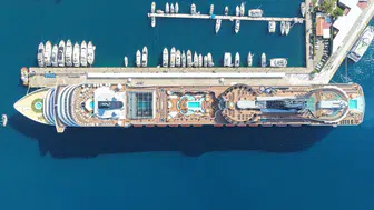 Marmaris'e MSC Divina ile 4 bin 84 turist geldi