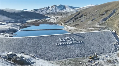 Sivas'taki Ulaş Baharözü Barajı'nda su tutuldu