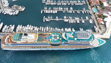Aida Stella kruvaziyeri Marmaris'e 2 bin 370 turist getirdi