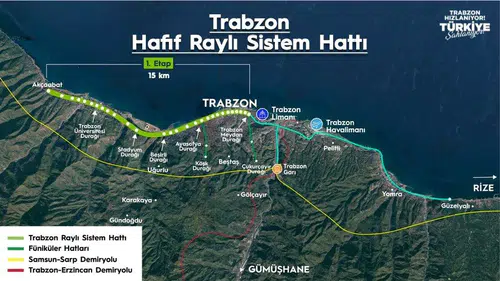 Trabzon'da raylı sistemin temeli eylül ayında atılıyor