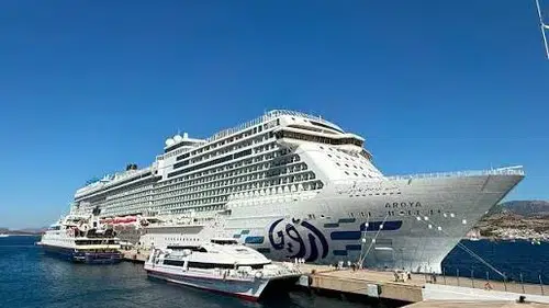 Bodrum'a gelen 3 kruvaziyer gemisine 293 turist katıldı
