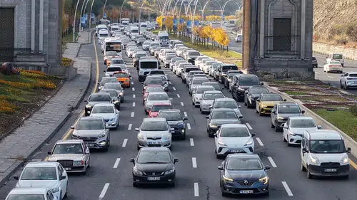 Ağustosta trafikteki taşıt sayısı 34,9 milyona yükseldi