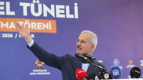 Ulaştırma ve Altyapı Bakanı Uraloğlu'nun Çamlıbel Tüneli temel atma töreninde gerçekleştirdiği açıklamalar
