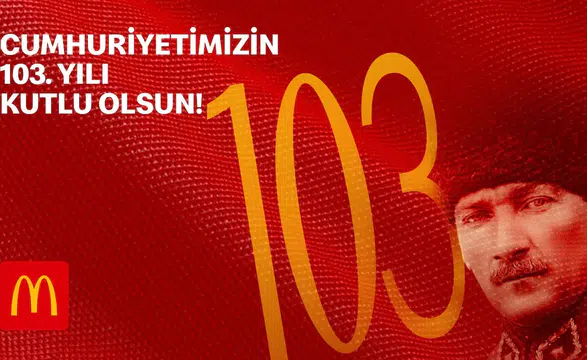 Beşiktaş sokaklarında Cumhuriyet coşkusu: McDonald’s’tan dev grafiti eseri