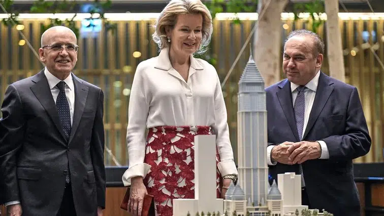 Belçika Kraliçesi Mathilde ve beraberindeki heyet, TCMB İstanbul Finans Merkezi Yerleşkesi'ni ziyaret etti!