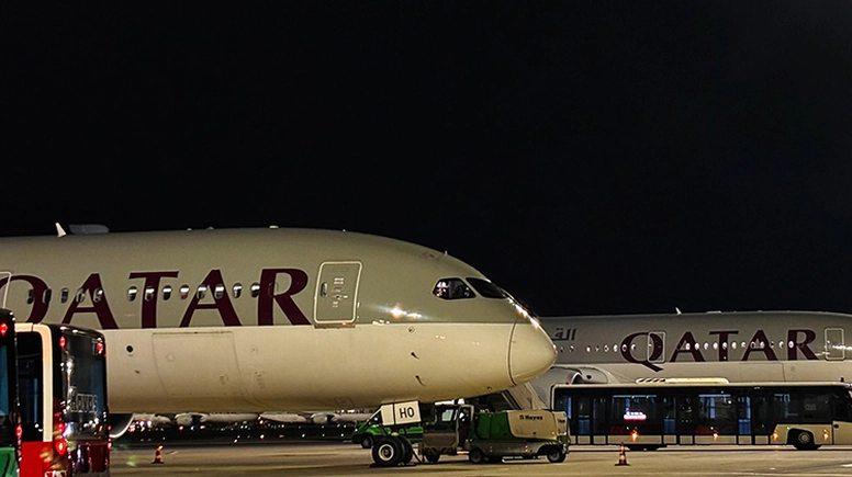 Katar’a ait uçaklar hava sahası kapatılınca İstanbul Havalimanı’na iniş yaptı