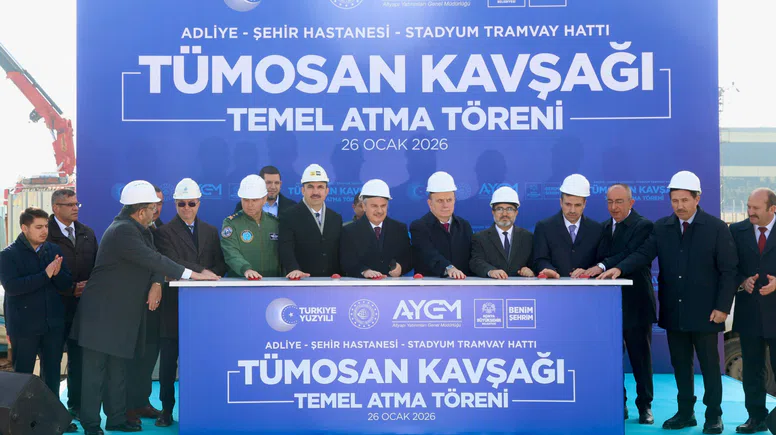 Konya'nın raylı sistem atılımında yeni adım: TÜMOSAN Köprülü Kavşağı’nın temeli atıldı