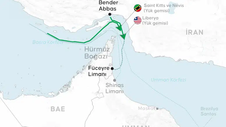 Hürmüz'de kilit açıldı: Dev gemiler ateşkes sonrası ilk kez görüntülendi!