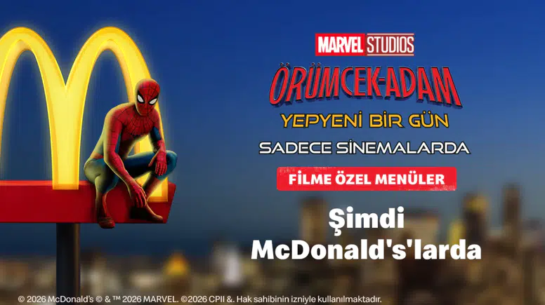 'Örümcek Adam: Yepyeni Bir Gün' efsane kahraman şimdi McDonald’s Türkiye’de