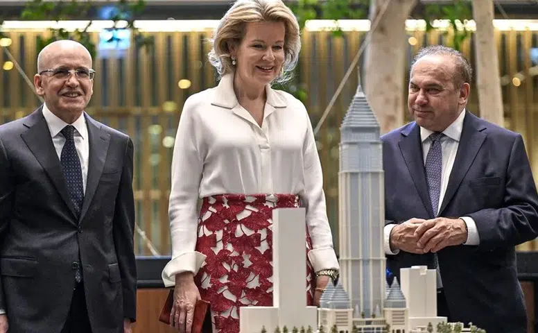Belçika Kraliçesi Mathilde ve beraberindeki heyet, TCMB İstanbul Finans Merkezi Yerleşkesi'ni ziyaret etti!