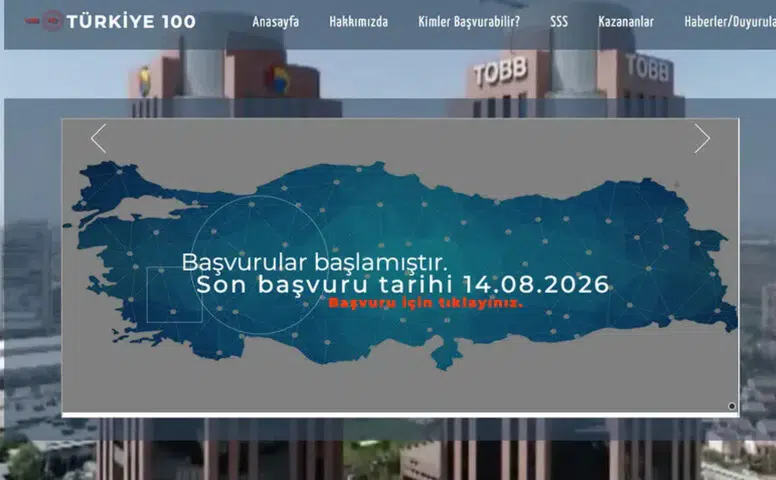 Türkiye 100 Programı başvurularında detaylar netleşti