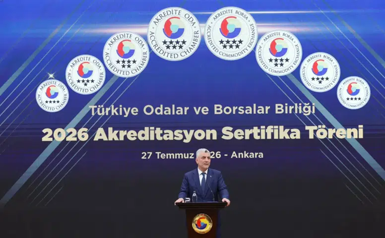 Ticaret Bakanı Bolat, TOBB akreditasyon sertifika töreninde konuştu