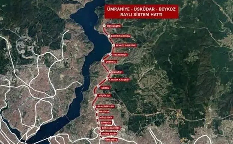 İstanbul'un ulaşımına yeni soluk: Ümraniye-Beykoz raylı sistem hattı geliyor