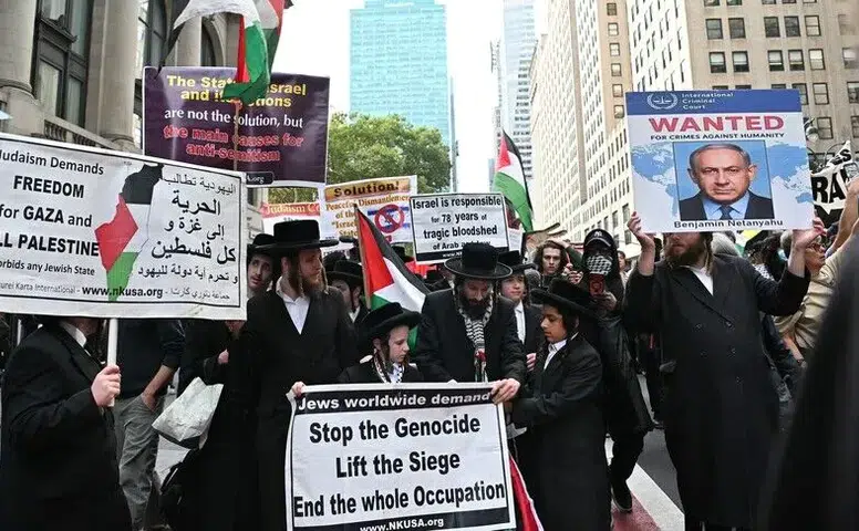 New York sokaklarında Binyamin Netanyahu protestosu!