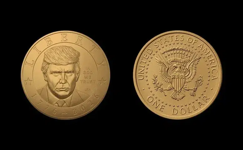 Donald Trump portreli 1 dolarlık paralar satışa çıktı