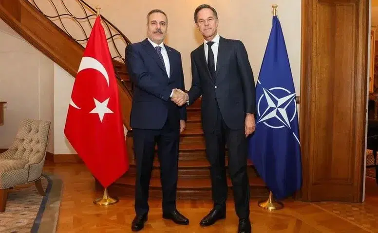 Bakan Hakan Fidan, NATO Genel Sekreteri Mark Rutte ile görüştü