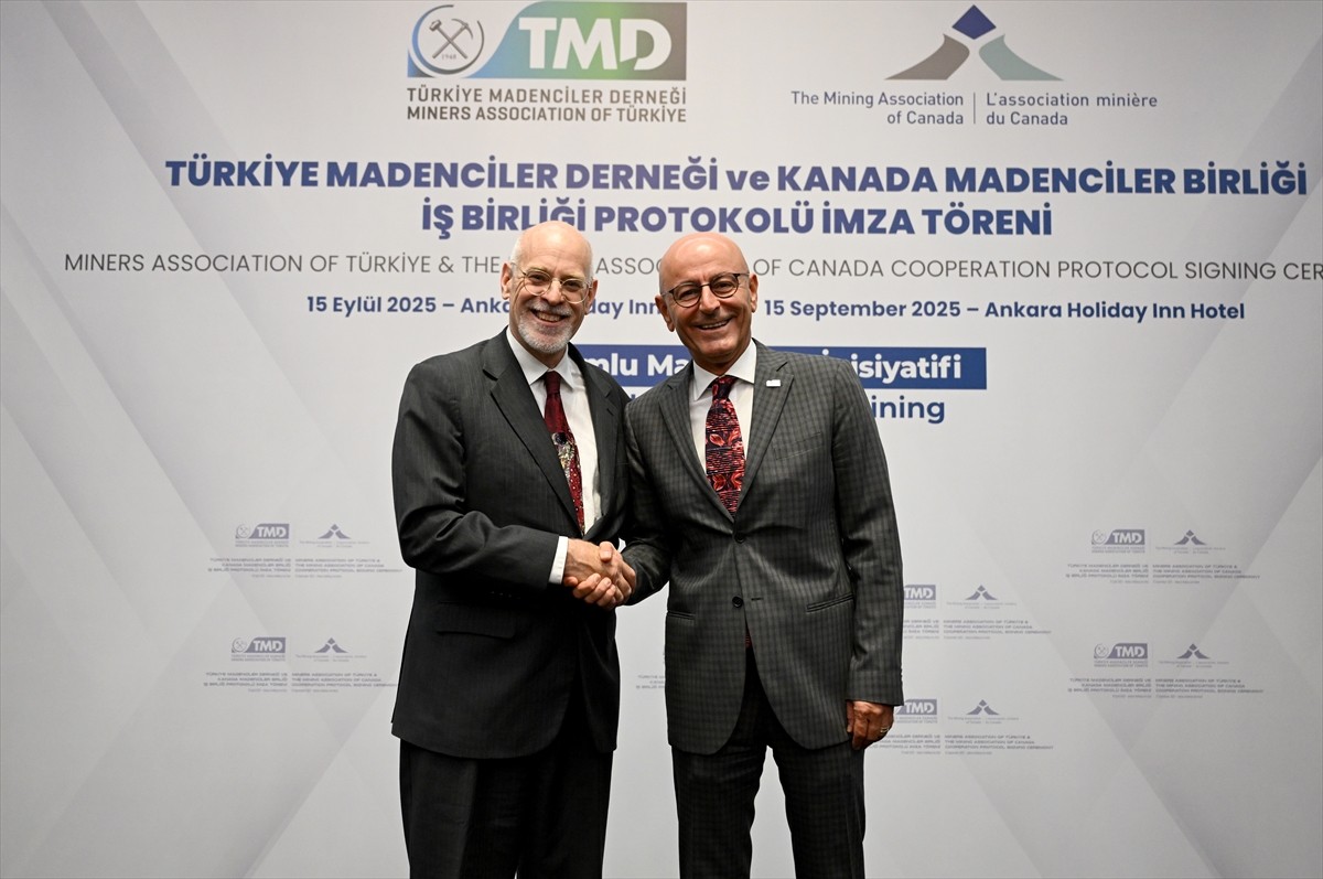 Türkiye Madenciler Derneği (TMD) ile Kanada Madenciler Birliği (MAC) arasında imzalanan işbirliği...
