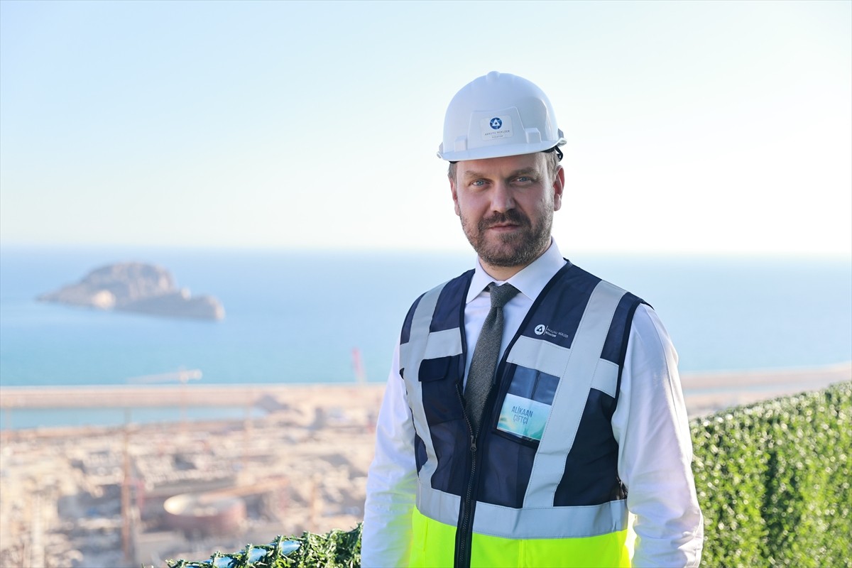 Nükleer Sanayi Derneği Başkanı Alikaan Çiftçi, Mersin'in Gülnar ilçesinde inşası devam eden...