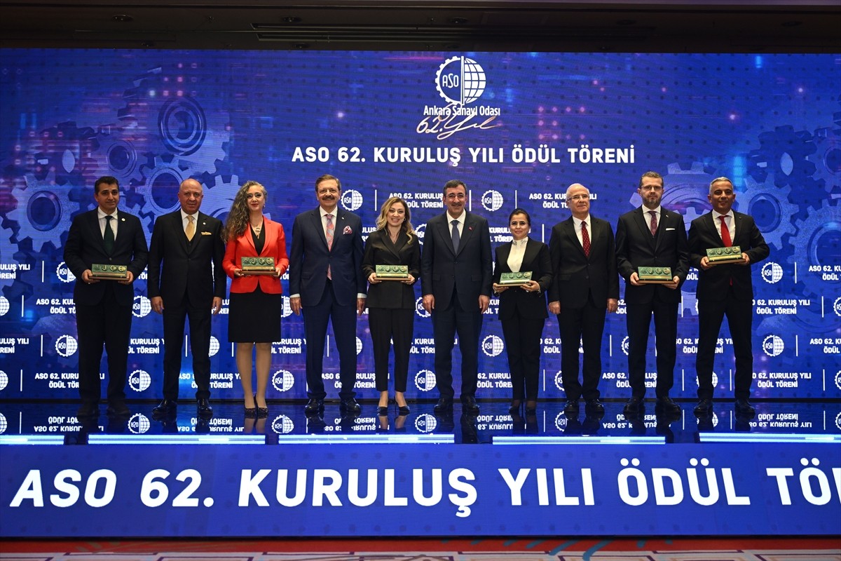 Ankara Sanayi Odası'nın (ASO) 62. kuruluş yıl dönümü dolayısıyla Ankara'da bir otelde düzenlenen...