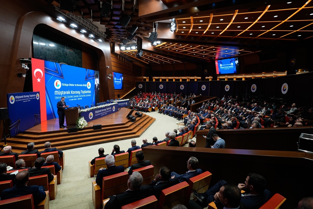 Cumhurbaşkanı Yardımcısı Cevdet Yılmaz, Türkiye Odalar ve Borsalar Birliği (TOBB) İkiz Kuleler...