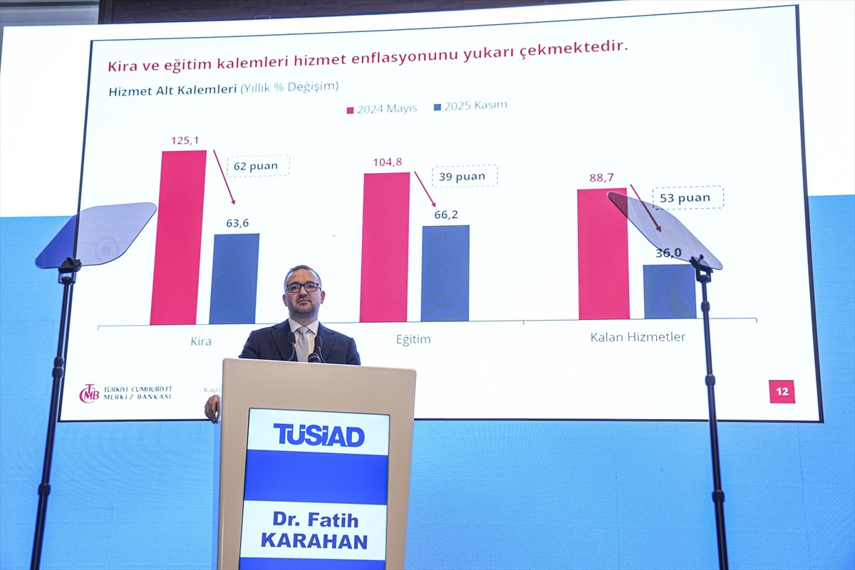 Türkiye Cumhuriyet Merkez Bankası (TCMB) Başkanı Fatih Karahan, JW Marriott Otel'de düzenlenen...