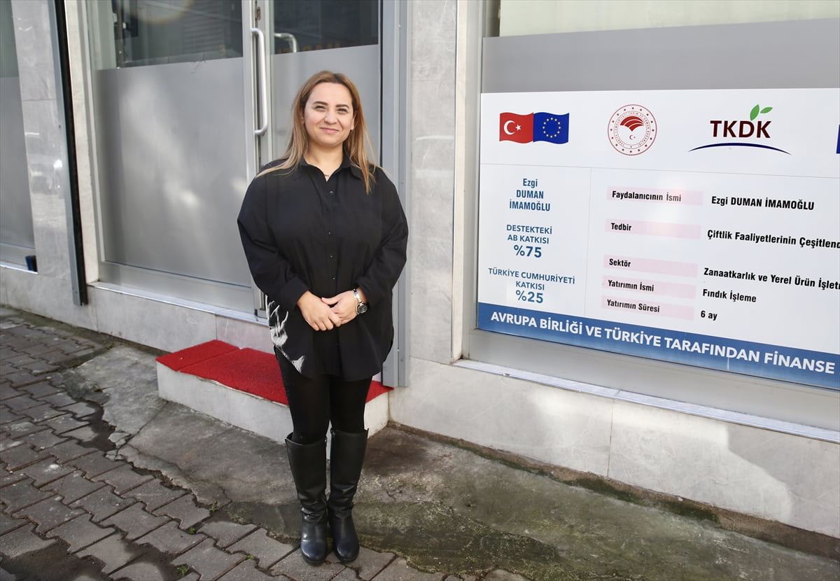 Tarım ve Kırsal Kalkınmayı Destekleme Kurumu'nun (TKDK) hibe desteğinden yararlanan kadın...