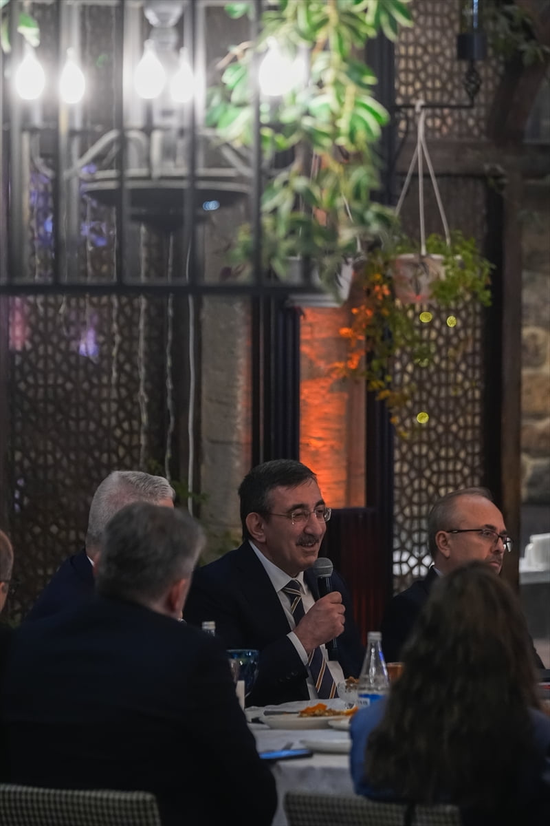Cumhurbaşkanı Yardımcısı Cevdet Yılmaz, Azerbaycan'ın başkenti Bakü'deki bir restoranda, Ticaret...