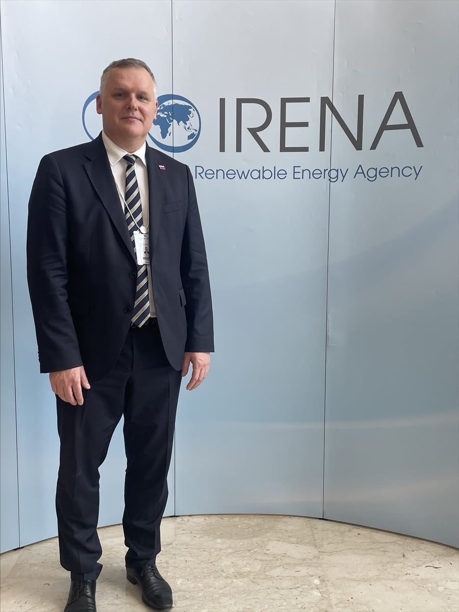 Slovenya Çevre, İkim ve Enerji Bakanı Bojan Kumer, Uluslararası Yenilenebilir Enerji Ajansı...