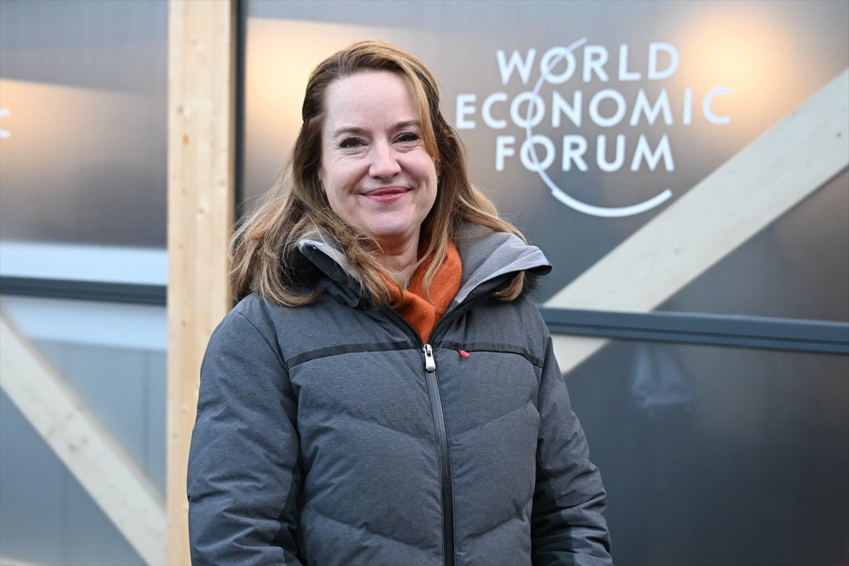 Birleşmiş Milletler (BM) Uluslararası Göç Örgütü (IOM) Genel Direktörü Amy Pope, İsviçre'nin Davos...