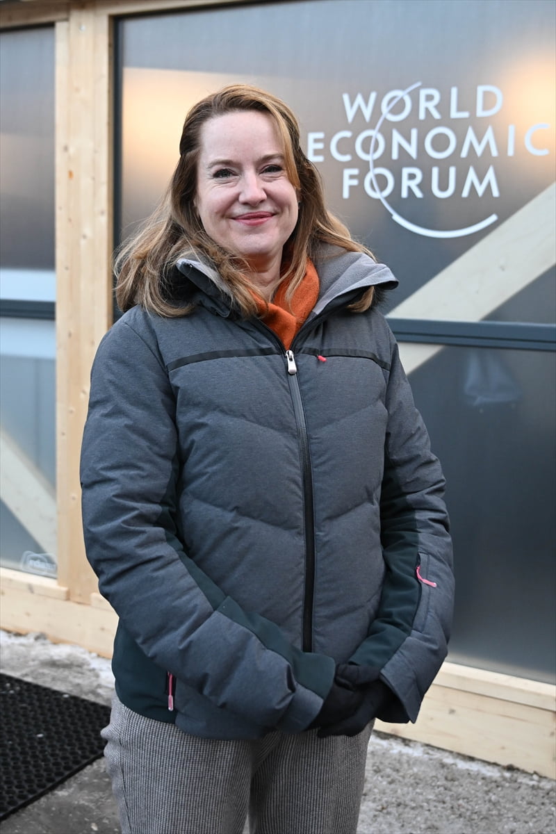 Birleşmiş Milletler (BM) Uluslararası Göç Örgütü (IOM) Genel Direktörü Amy Pope, İsviçre'nin Davos...