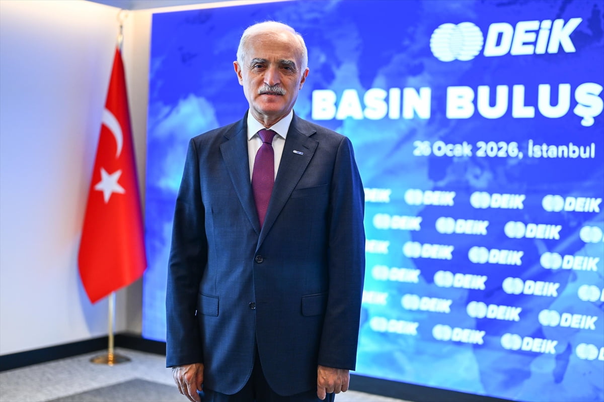 Dış Ekonomik İlişkiler Kurulu (DEİK) Başkanı Nail Olpak, İstanbul'daki genel merkezlerinde...