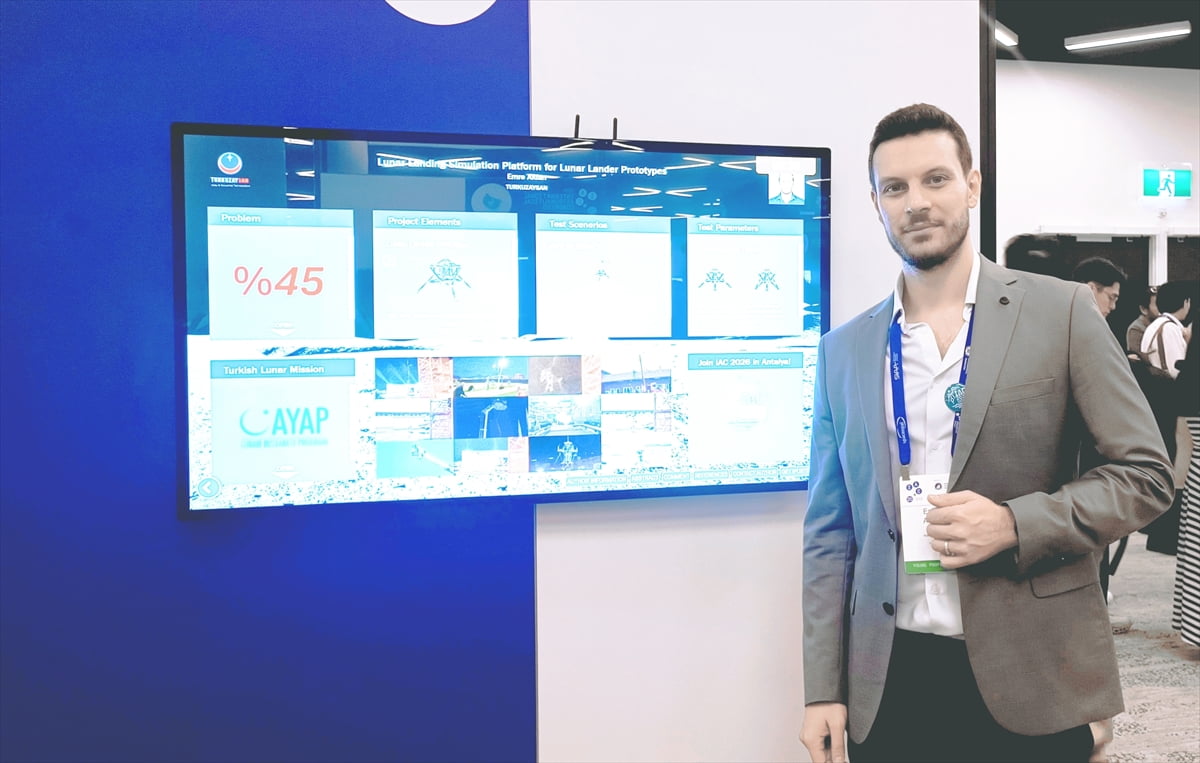 TEKNOFEST'te katıldıkları yarışmayla birincilik elde eden bir grup genç girişimci, Ay araçlarının...