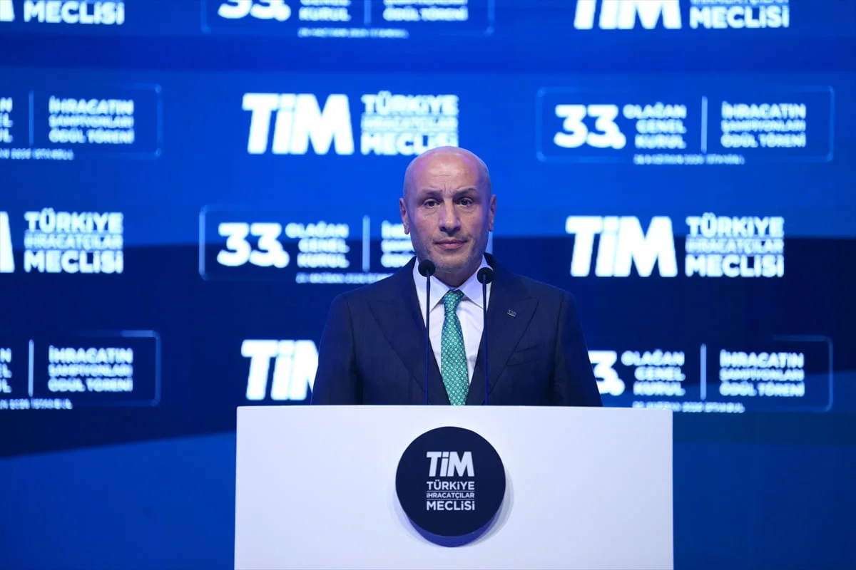Türkiye İhracatçılar Meclisi (TİM) Başkanı Mustafa Gültepe, Haliç Kongre Merkezi'nde 'TİM 33....